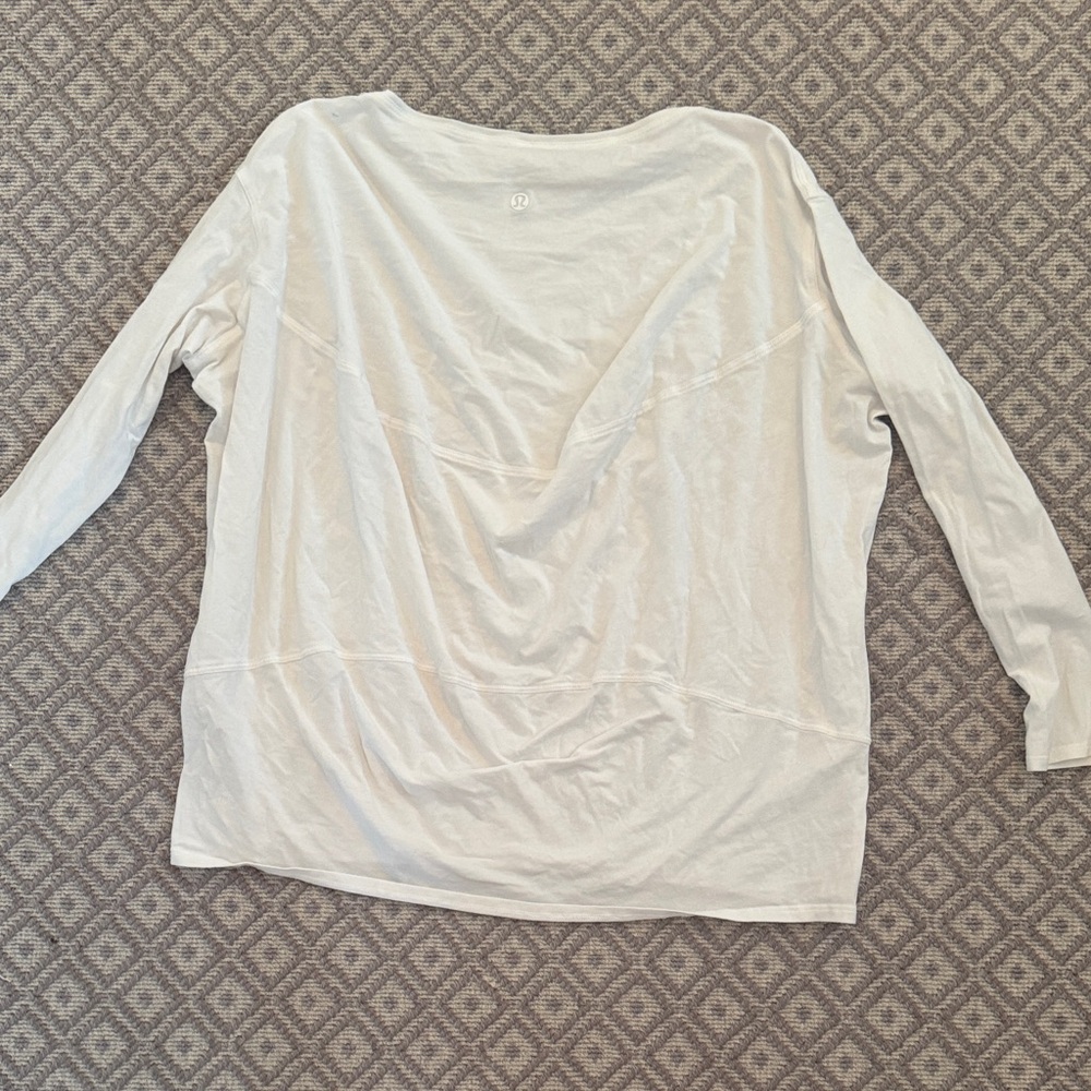 lululemon athletica Cream Long Sleeve Top